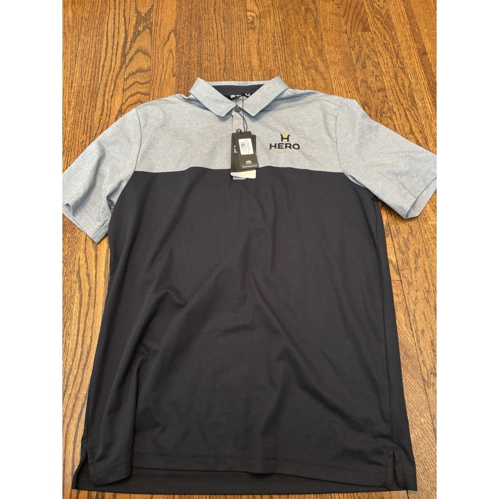 TRAVIS MATHEW IRON Golf POLO SHIRT GRAY MENS LARGE NEW WITH TAGS Logo